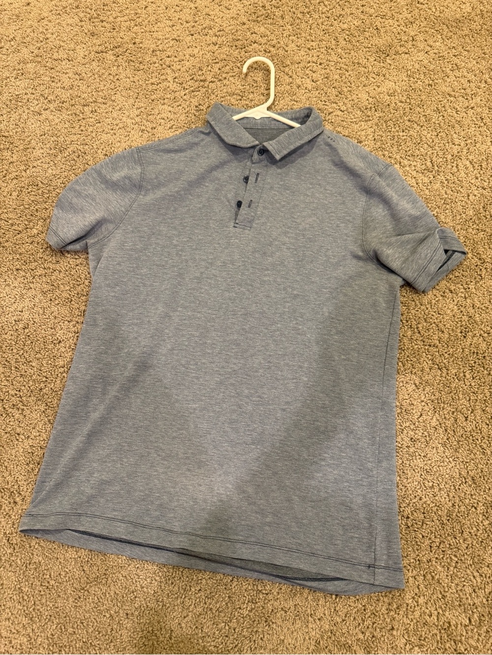 lululemon athletica Men's Polo in Light Heather Blue